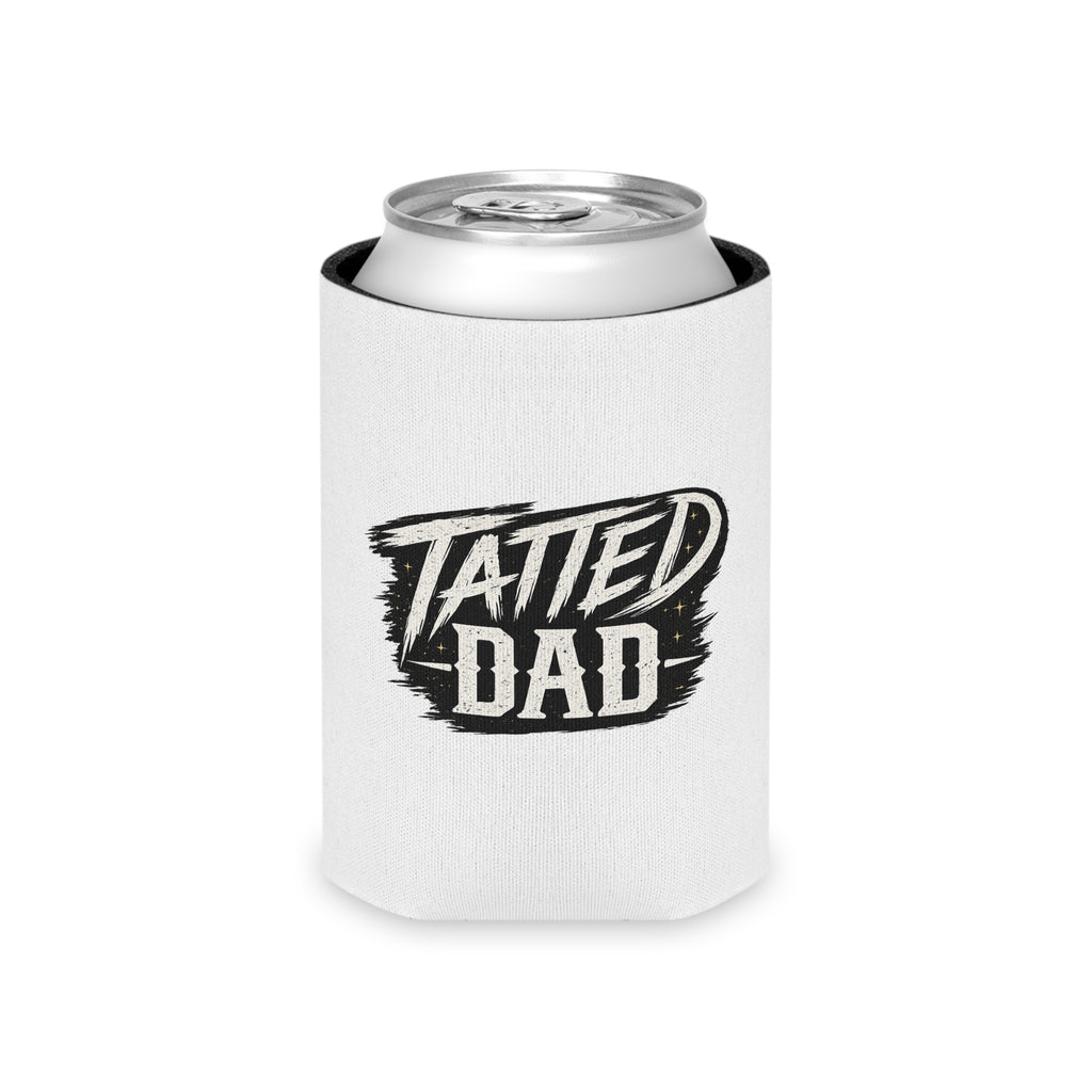 Tatted Dad Can Cooler – "Built Not Born" Insulated Beer Koozie (Father’s Day Gift)