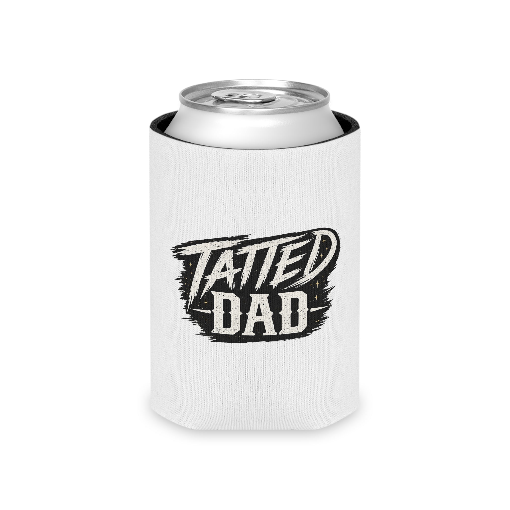 Tatted Dad Can Cooler – "Built Not Born" Insulated Beer Koozie (Father’s Day Gift)