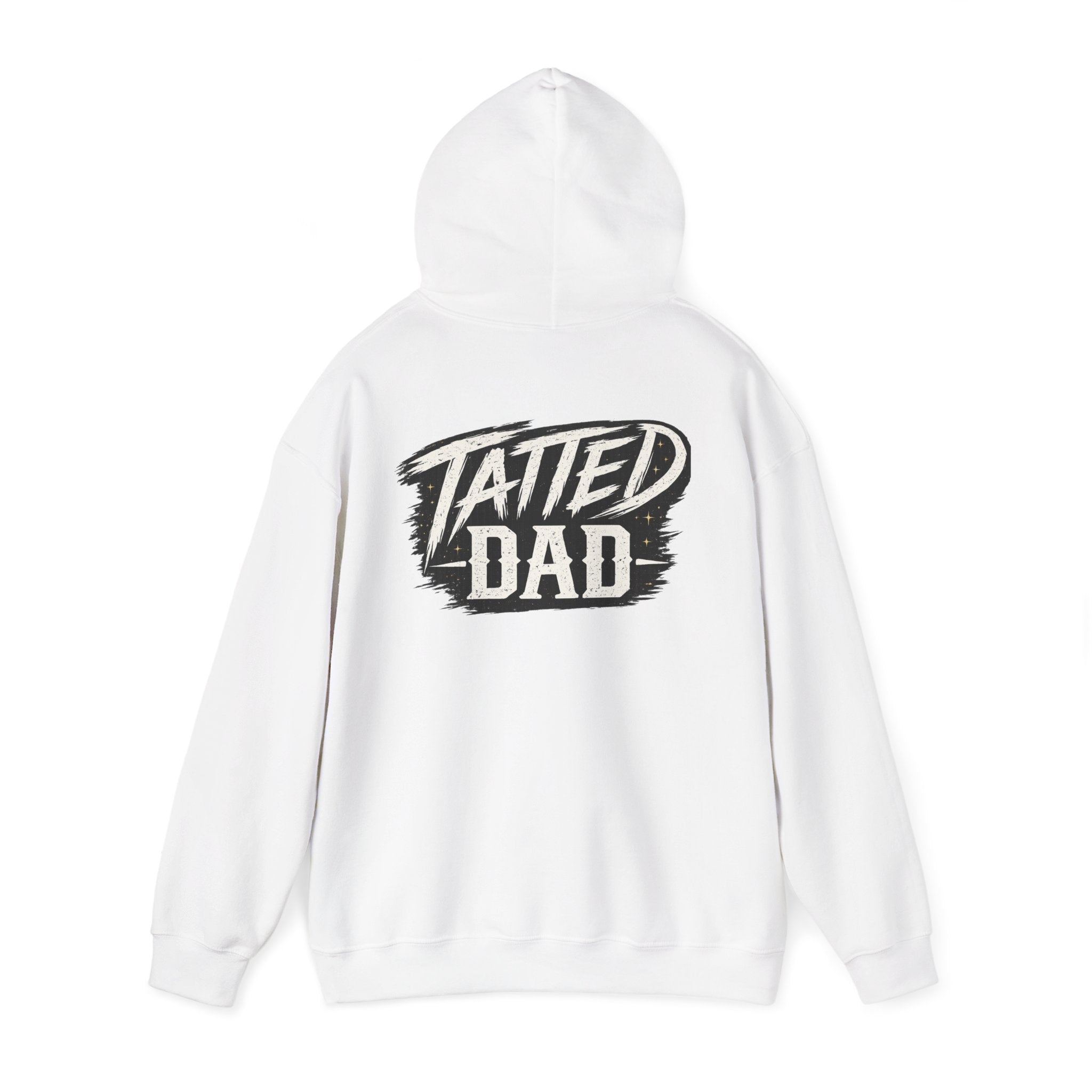 "Tatted Dad" Text Logo-Unisex Heavy Blend™ Hooded Sweatshirt