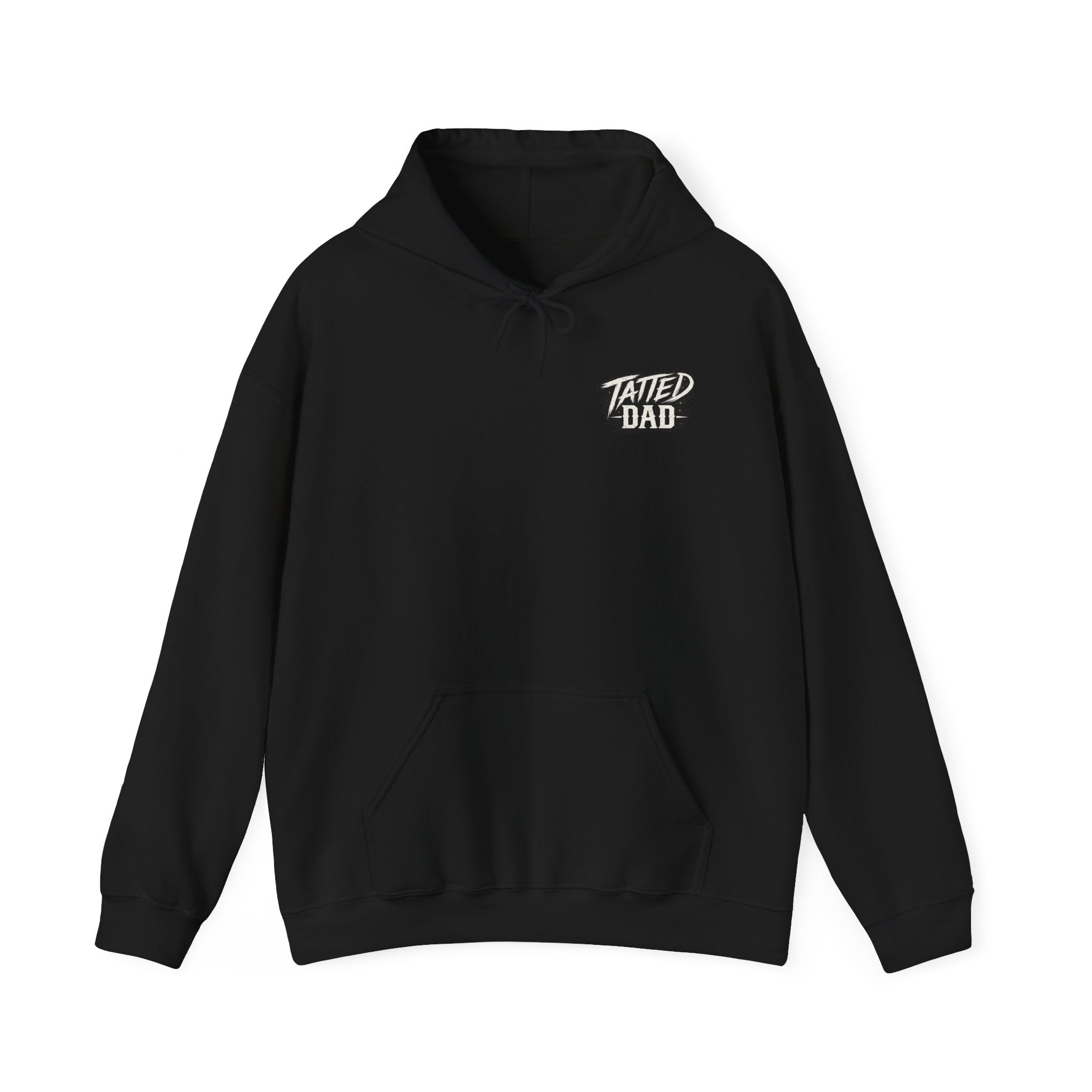 "Tatted Dad" Text Logo-Unisex Heavy Blend™ Hooded Sweatshirt