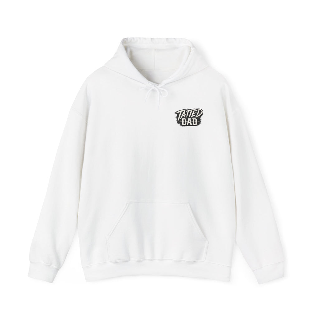 "Tatted Dad" Text Logo-Unisex Heavy Blend™ Hooded Sweatshirt