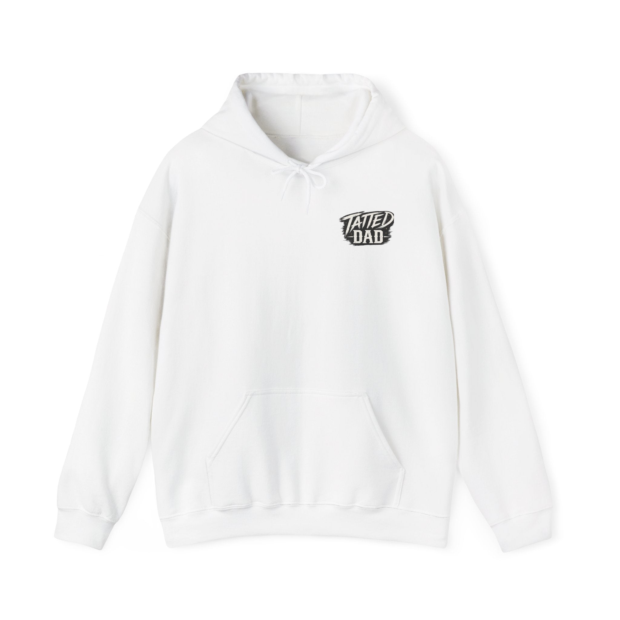 "Tatted Dad" Text Logo-Unisex Heavy Blend™ Hooded Sweatshirt