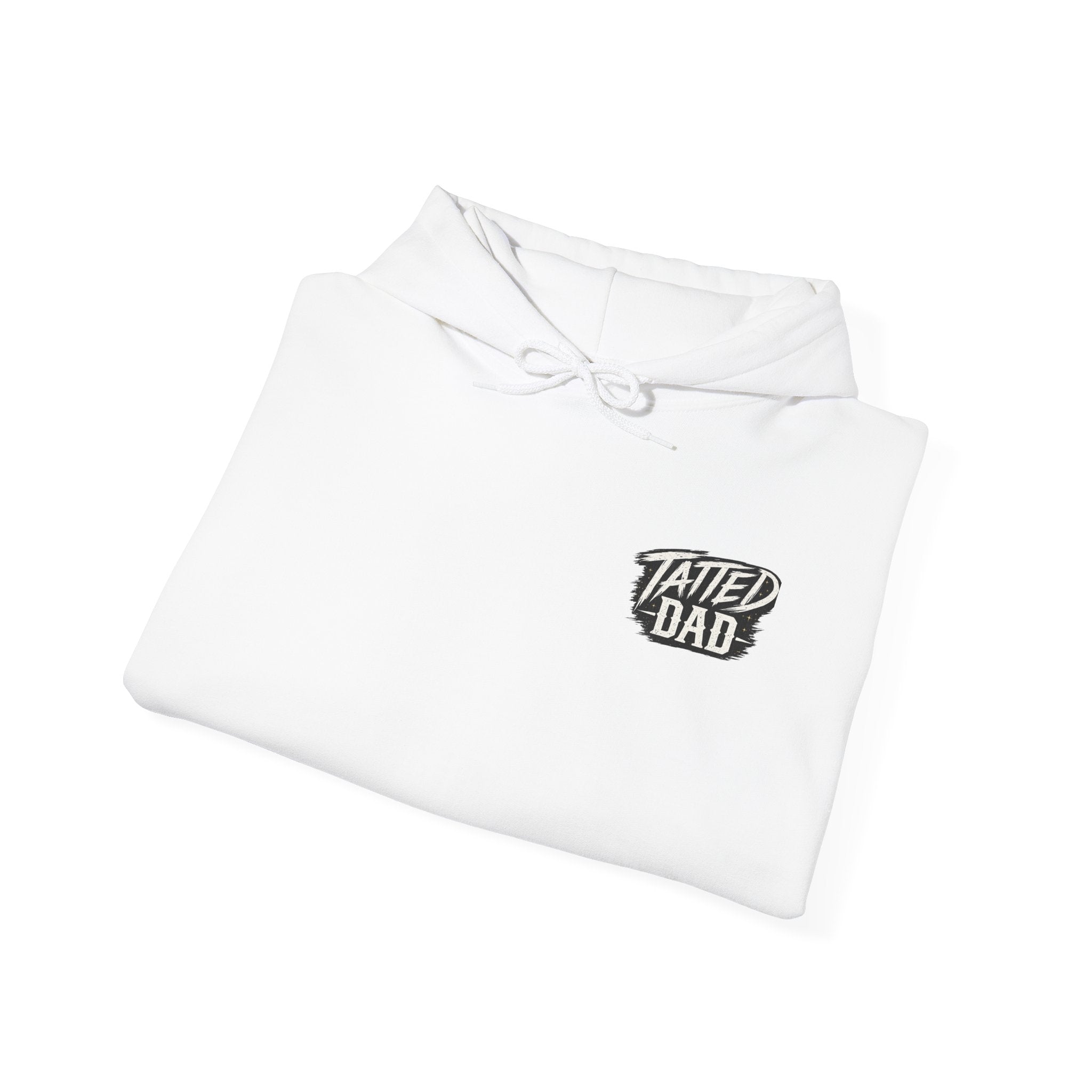 "Tatted Dad" Text Logo-Unisex Heavy Blend™ Hooded Sweatshirt