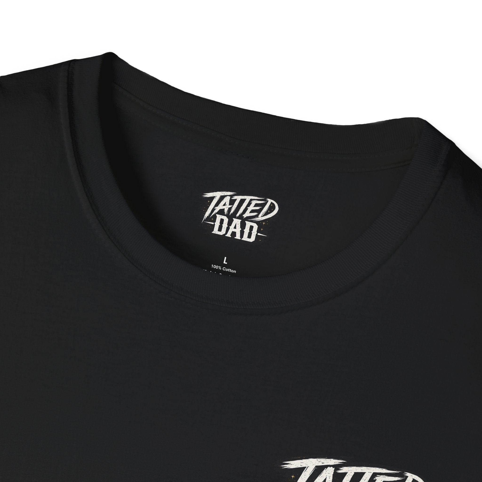 T-Shirt — 'Tatted Dad' Small Chest Logo Tee | Father's Day Gift for Tattooed Dads
