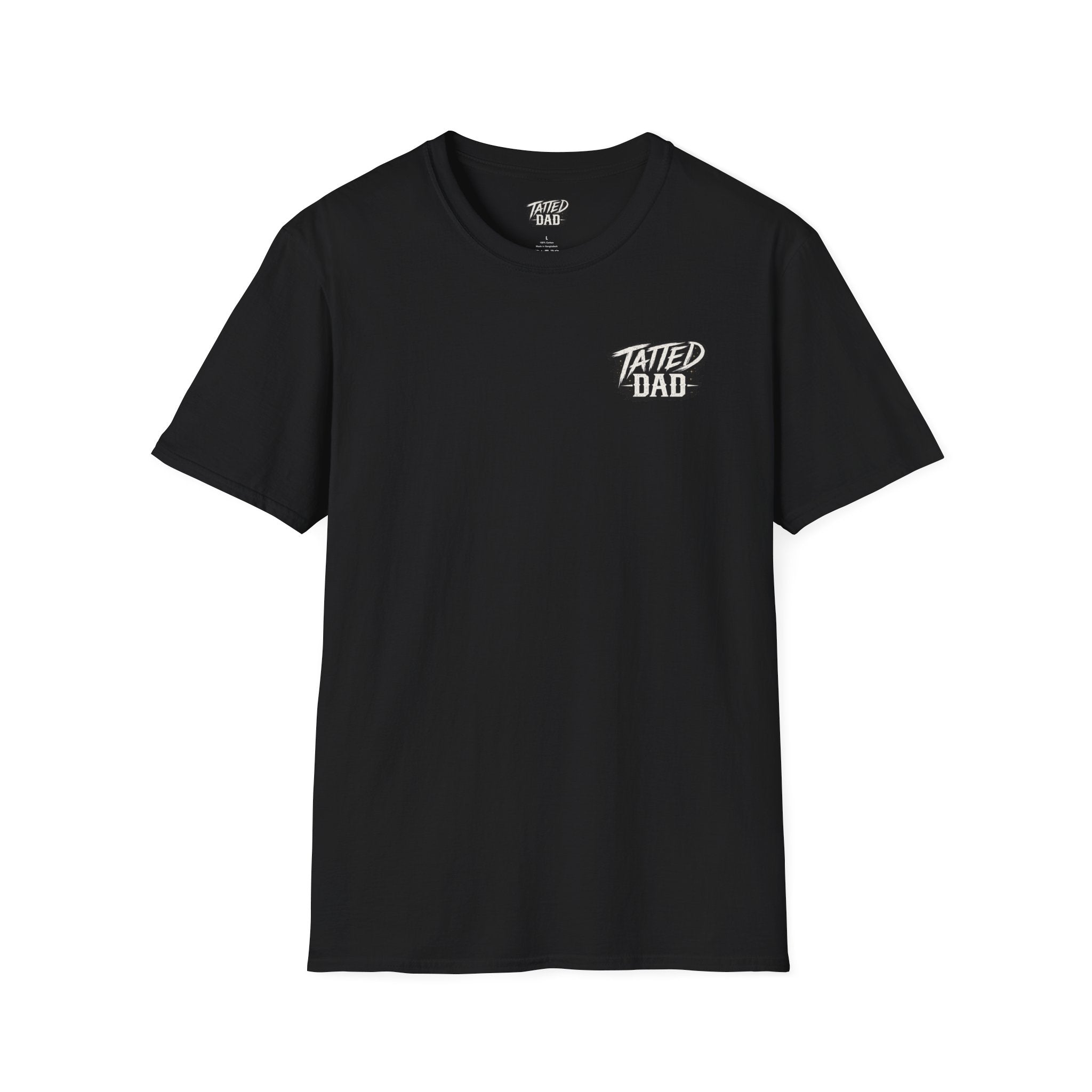 T-Shirt — 'Tatted Dad' Small Chest Logo Tee | Father's Day Gift for Tattooed Dads