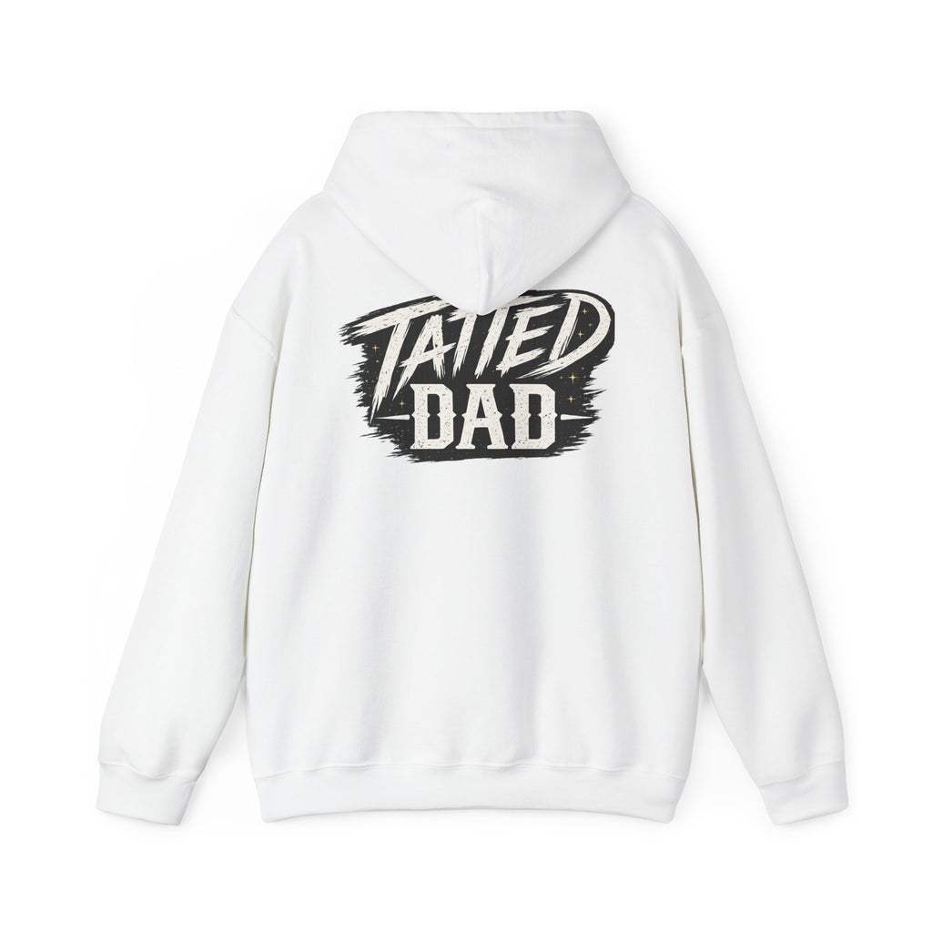 "Tatted Dad" Text Logo-Unisex Heavy Blend™ Hooded Sweatshirt