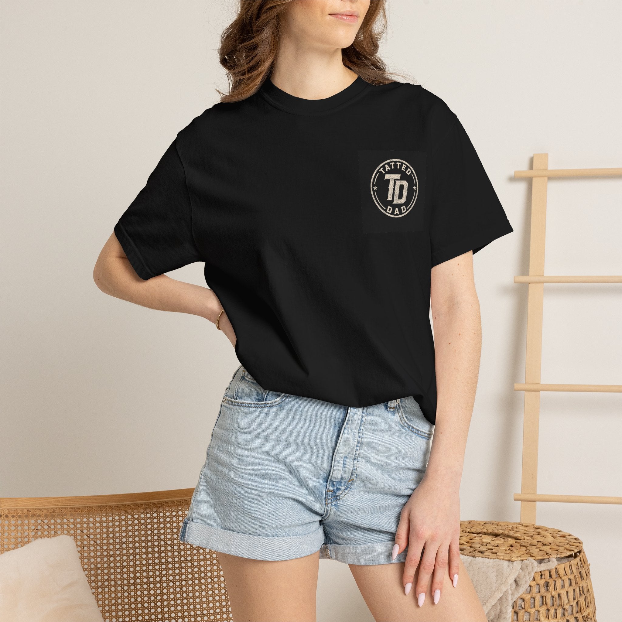 T-Shirt — “Family Forever” Tatted Dad Skull Graphic