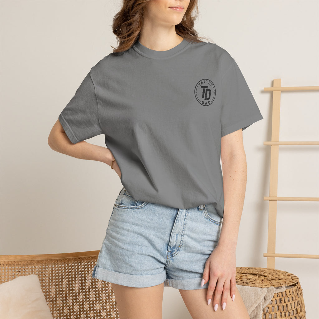 Family Forever Skull T-Shirt — 'Tatted Dad' Garment-Dyed Tee