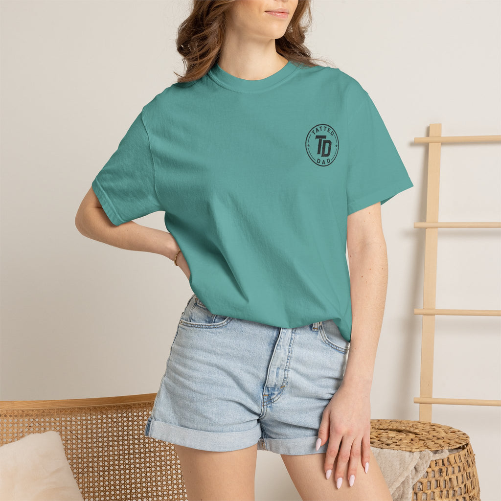Family Forever Skull T-Shirt — 'Tatted Dad' Garment-Dyed Tee